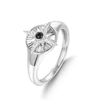 Sterling Silver Star Signet Ring | Size Q | Ania Haie