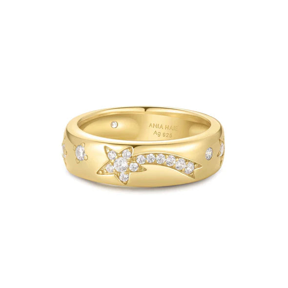 Gold on Silver Celestial Chunky Ring | Size O ½ | Ania Haie