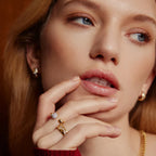 Gold on Silver Celestial Chunky Ring | Size O ½ | Ania Haie
