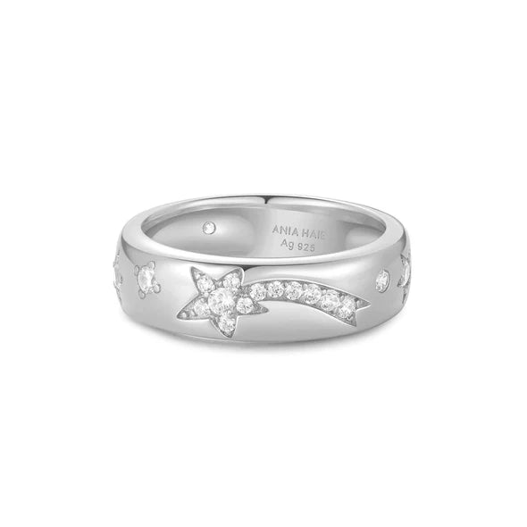 Sterling Silver Celestial Chunky Ring | Size M ½ | Ania Haie