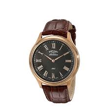 Rotary Rose Gold Revelation Reversible Face Gents Watch