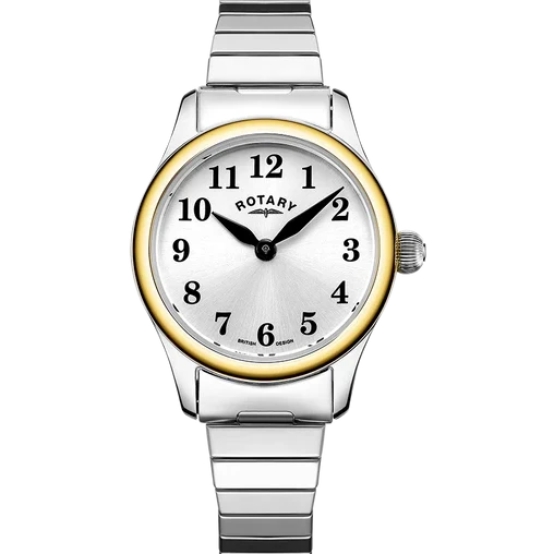 Rotary Two-Tone Expanding Ladies Watch
