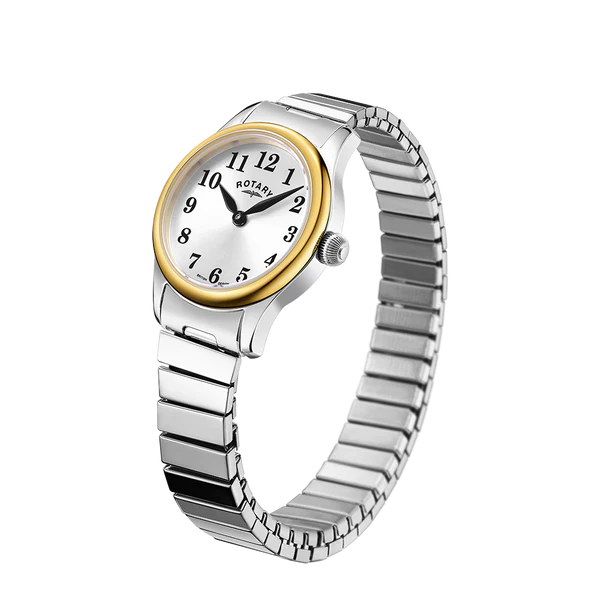 Rotary Two-Tone Expanding Ladies Watch