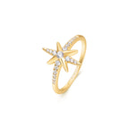 Pre-Order | Gold on Silver Eight-Pointed Star Ring | Ania Haie