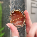 Victorian 9ct Yellow Gold Ladies Portrait Cameo Brooch