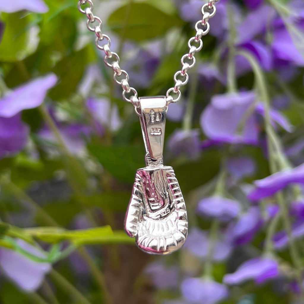 Gents Sterling Silver Boxing Glove Necklace