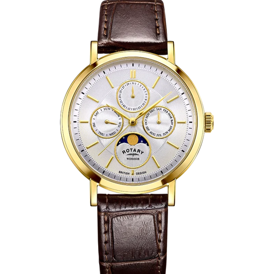 Rotary Windsor Moonphase Gents Watch
