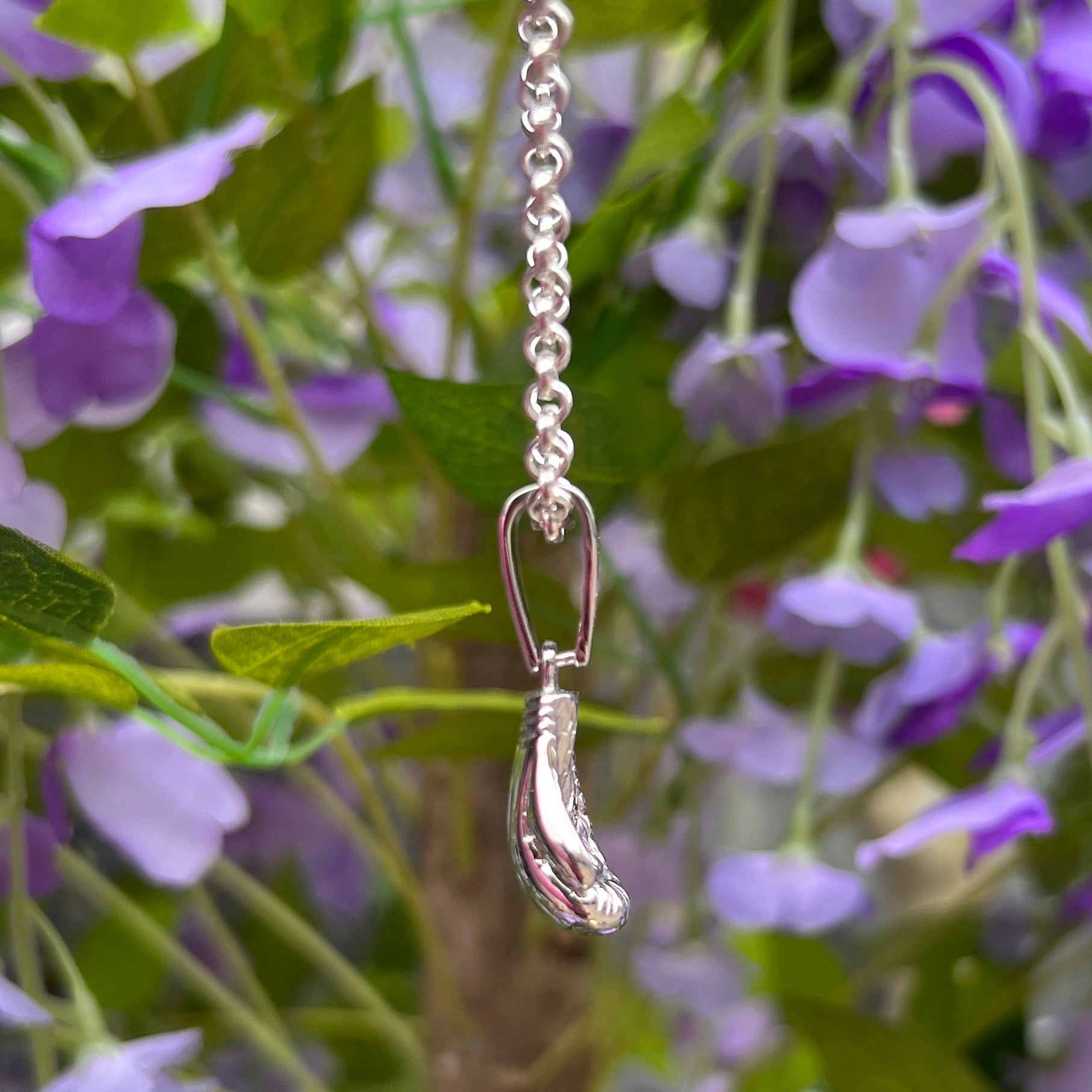 Gents Sterling Silver Boxing Glove Necklace