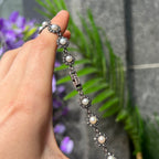 Marcasite & Pearl Sterling Silver Chunky Necklace