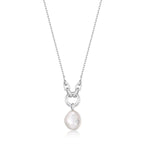 Pre-Order | Interlinked Pearl Silver Pendant Necklace | Ania Haie