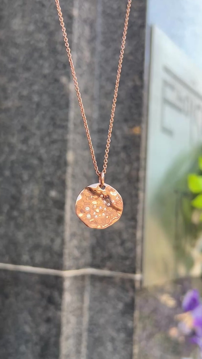 9ct Rose Gold Plated Star Sign Constellation Necklace