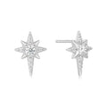 Sterling Silver Eight-Pointed Star Stud Earrings | Ania Haie