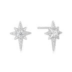 Sterling Silver Eight-Pointed Star Stud Earrings | Ania Haie
