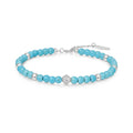 Turquoise Silver Beaded Bracelet | Ania Haie