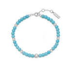 Turquoise Silver Beaded Bracelet | Ania Haie