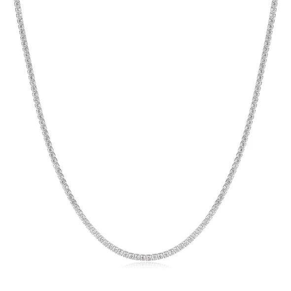Ania Haie Silver Pavé Tennis Necklace