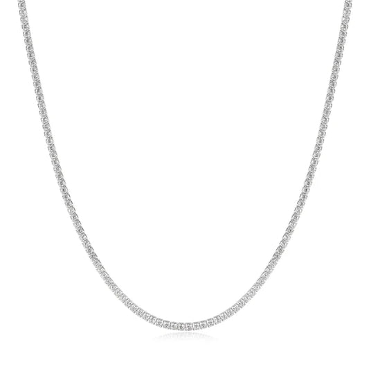 Ania Haie Silver Pavé Tennis Necklace