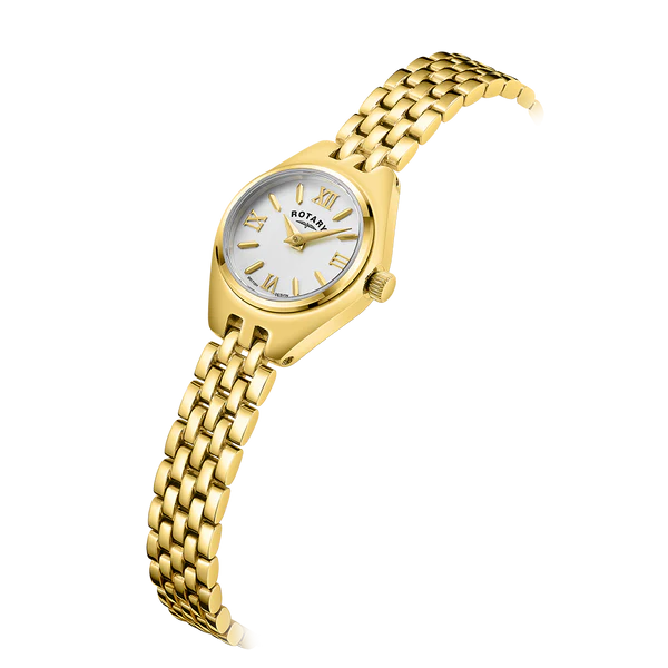 Rotary Traditional Yellow Gold Ladies Cocktail Watch