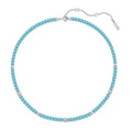 Turquoise Silver Beaded Necklace | Ania Haie