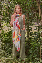 Printed Springtime Wildflowers Scarf | Powder Accessories
