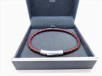 Men's Brown Genuine Leather Braided Fine Bracelet | Unique & Co.