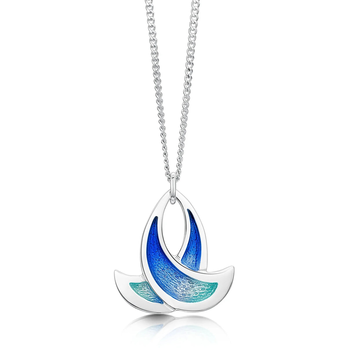Pre-Order | Sterling Silver Summer Splash Small Enamel Necklace | Sheila Fleet