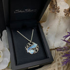 Pre-Order | Sheila Fleet Sterling Silver Arctic Stream Pendant in Arctic Blue Enamel