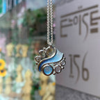 Pre-Order | Sheila Fleet Sterling Silver Arctic Stream Pendant in Arctic Blue Enamel