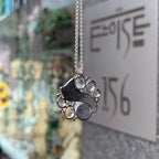 Pre-Order | Sheila Fleet Sterling Silver Arctic Stream Pendant in Arctic Blue Enamel
