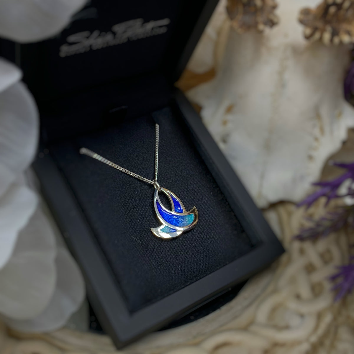 Pre-Order | Sterling Silver Summer Splash Small Enamel Necklace | Sheila Fleet