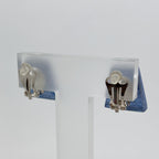 Pre-Order | Blue Irregular Shaped Clip-On Earrings | Watch This Space