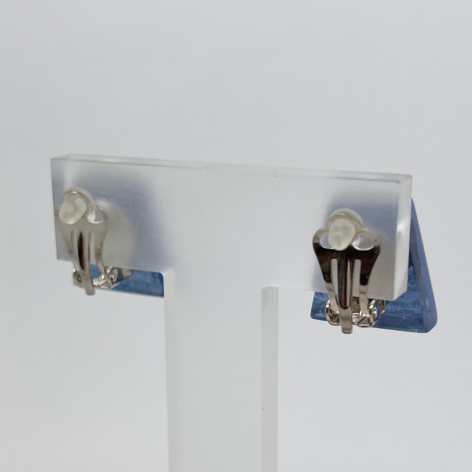 Pre-Order | Blue Irregular Shaped Clip-On Earrings | Watch This Space
