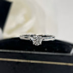 Half Carat Diamond Platinum Solitaire | Size L ½