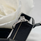 Half Carat Diamond Platinum Solitaire | Size L ½
