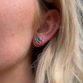Pre-Order | Sheila Fleet Sterling Silver Storm Small Enamel Stud Earrings