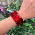 Chunky Red Bangle | Watch This Space