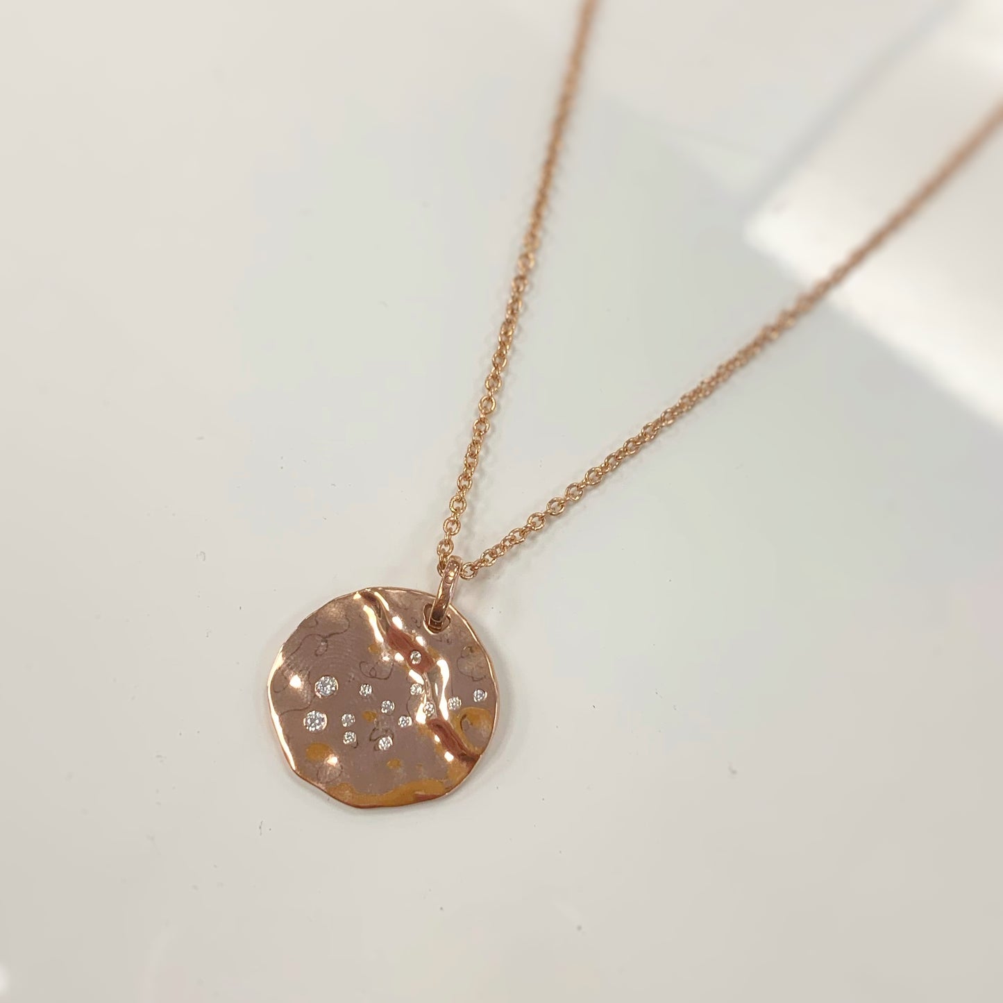 Rose Gold On Sterling Silver Star Sign Constellation Necklace