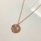 9ct Rose Gold Plated Star Sign Constellation Necklace