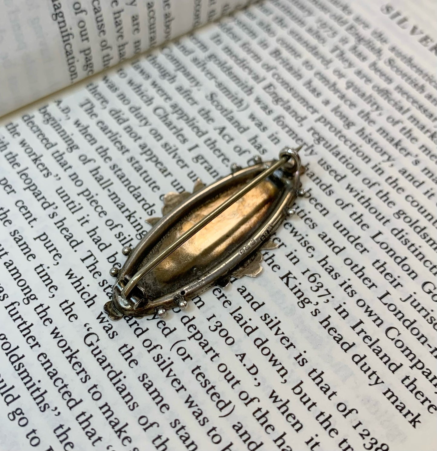 Victorian Sterling Silver Namesake "EDITH' Brooch