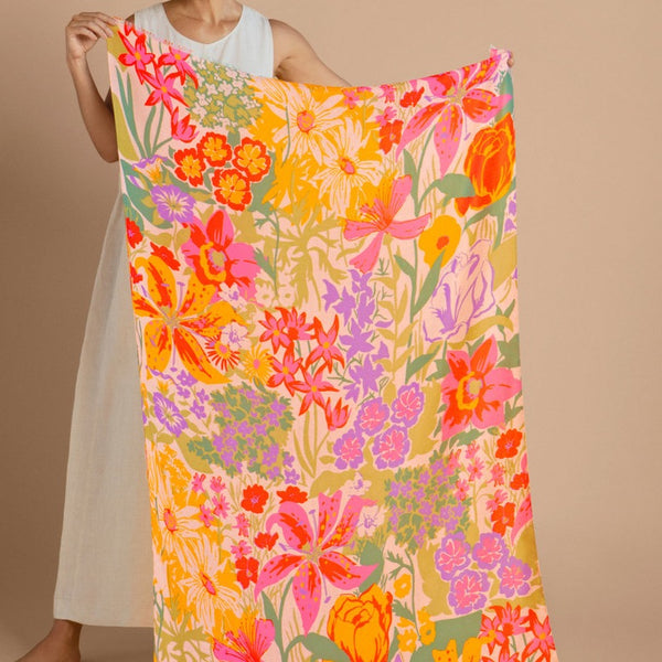 Powder Accessories Printed Springtime Wildflowers Scarf