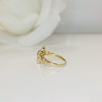 Victorian Reproduction 9ct Yellow Gold Citrine, Yellow Sapphire and Diamond Ring