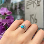 Opal Sterling Silver Ring | Size N