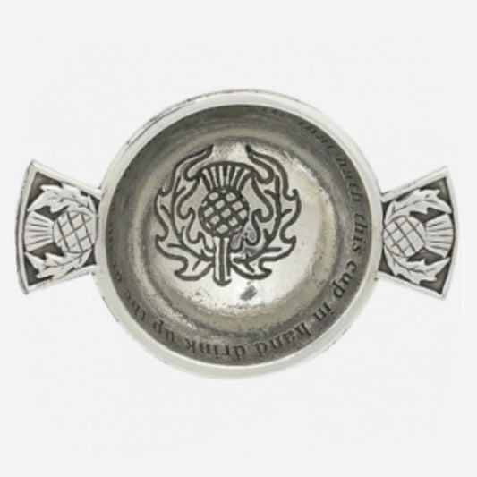 Thistle Mini 1.75" Pewter Quaich