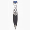 Islay Polished Pewter Sgian Dubh With Coloured Stone Top