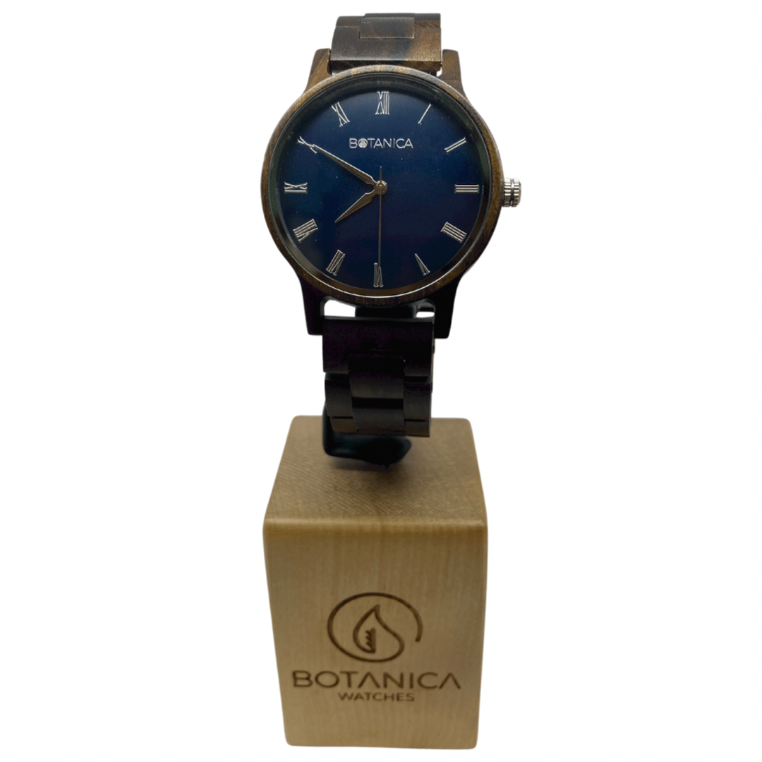 Men’s Botanica vegan wooden watch with stainless steel detail