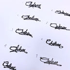 Made to Order Personalised Sterling Silver Graffiti Name Dropper Necklace