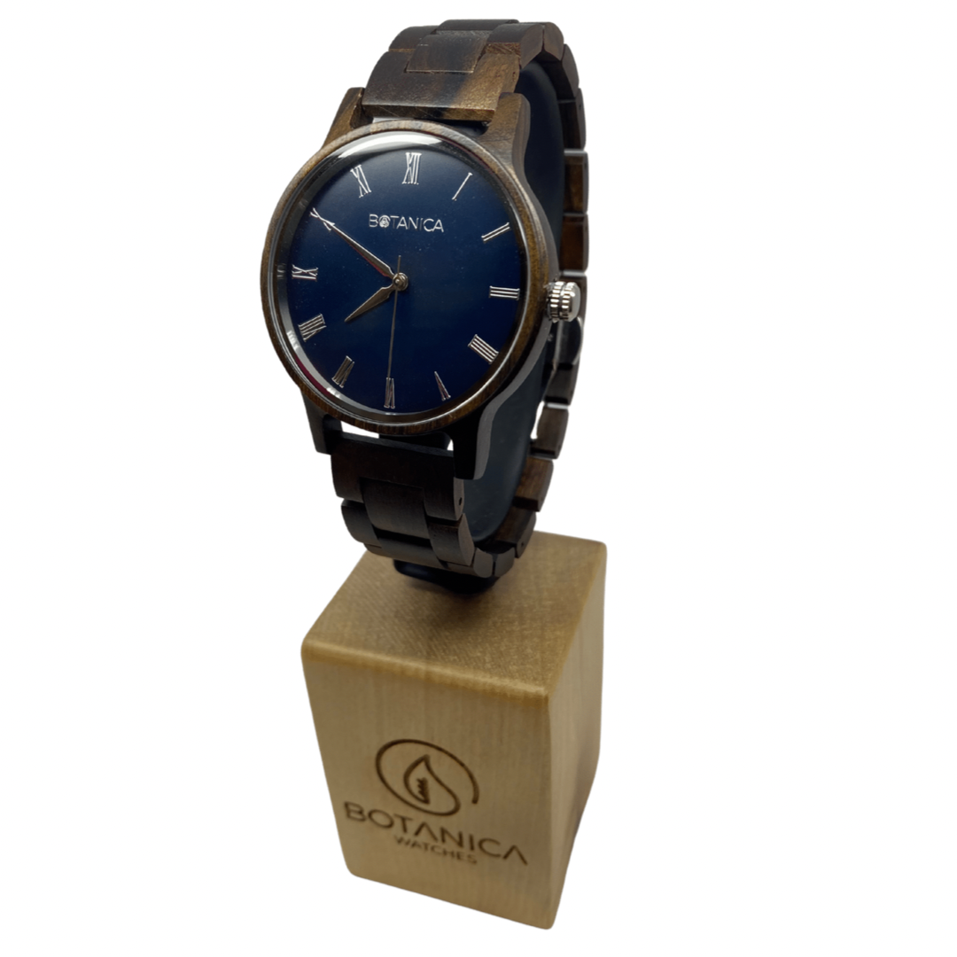 Men’s Botanica vegan wooden watch with stainless steel detail