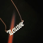Personalised 9ct Gold Name Dropper Necklace | Made to Order
