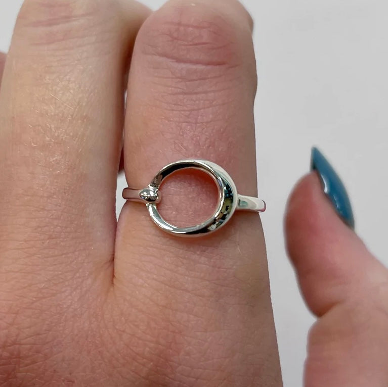 Sterling Silver Hoop Design Ring