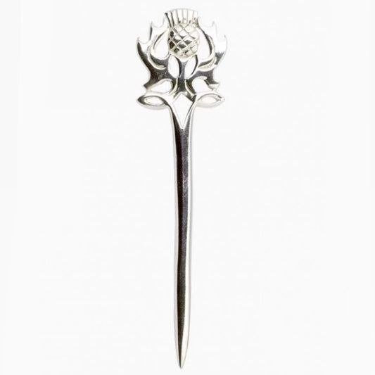 Scottish Thistle Sterling Silver Kilt Pin